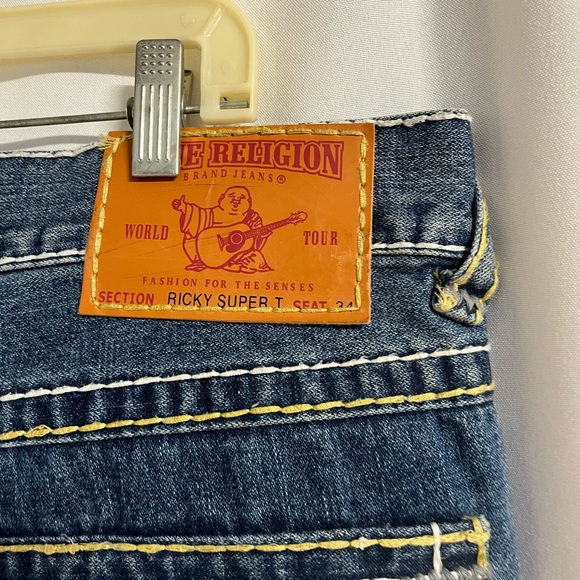 Vintage True Religion Ricky Super T Jeans Mens Size 38 - Picture 6 of 8